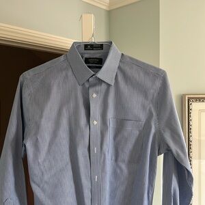 Nordstroms Medium Trim Fit Blue Button-down
